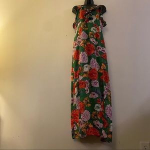 Off the shoulder romper dress.